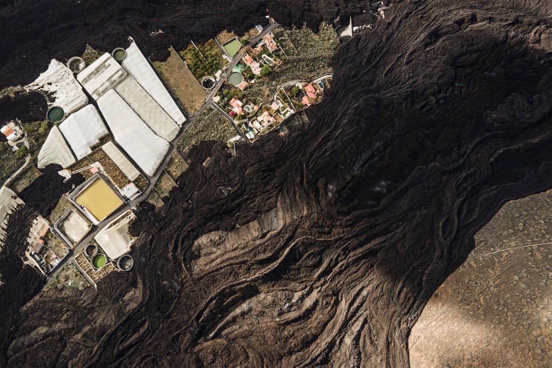 Ispaniya, Kanar orollaridagi La Palma orolida vulqondan lava oqishi/Sezar Dezfuli, 2023.